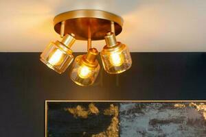 Spotlight Lucide BJORN guld 3-ljus retro E14 39 cm 77979/13/02 small 2
