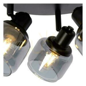 Spotlight Lucide BJORN svart glas metall 3-ljus E14 77979/13/30 small 5