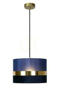 Pendellampa Lucide Extravaganza Tusse blå guld 30 cm 10409/01/35 small 1