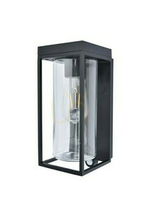 Utomhusvägglampa Lutec FLAIR svart aluminium glas 28,5 cm 6988804012 small 0