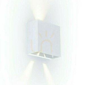 Vägglampa utomhus Lutec Gemini Beam vit LED 10W 5104003032 small 0