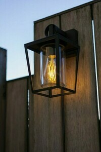 Vägglampa utomhus Lutec WEST svart aluminium glas 28,8 cm 5207901012 small 2