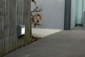 Utomhusvägglampa Lutec Helena svart LED 4,5W 6402105012 small 1