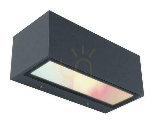 Kontrollera Vägglampa utomhus Lutec Gemini LED antracit 17W 5189120118