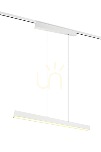 Kontrollera Trio DUOline PAROS 73043131 pendellampa för skena, matt vit, LED 29 W, 90 cm