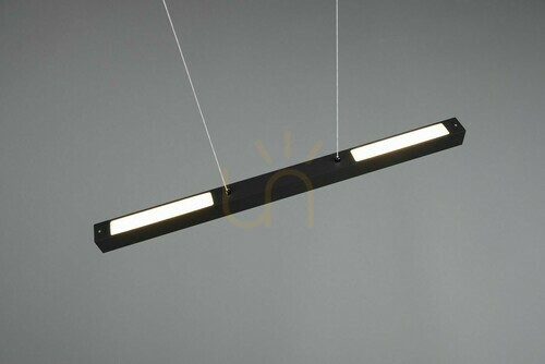Kontrollera Trio DUOline LED-pendellampa för skena 73043132, mattsvart, 90 cm