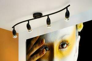 Spotlights Lucide CARO svart 4x GU10 LED takspotlight 13955/04/30 small 2