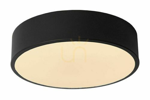 Kontrollera Plafond Lucide UNAR svart 20 cm LED 12W 79185/20/30