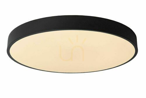 Kontrollera Lucide UNAR svart LED-taklampa 36 W 49,5 cm akryl 79185/50/30