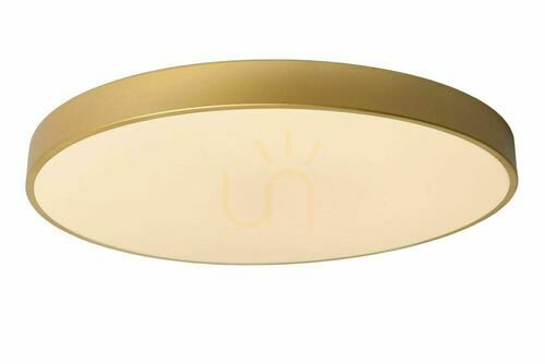Kontrollera Lucide UNAR Plafond LED Guld 80 cm 79185/80/02