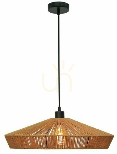 Kontrollera Taklampa Lucide YUNKAI Japandi trä svart 50 cm 10413/50/72