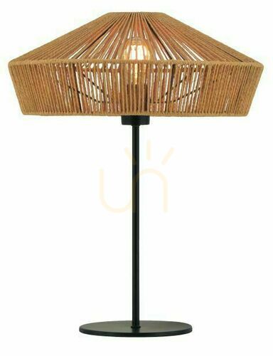 Kontrollera Lucide YUNKAI bordslampa Japandi trä svart E27 40 cm 10513/40/72