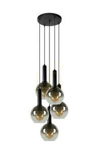 Taklampa Lucide Marius svart metall 5 ljuspunkter 55 cm 45402/15/30 small 1