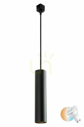 Kontrollera Hängande skenspot Lucide TRACK FLORIS svart aluminium GU10 09955/01/30