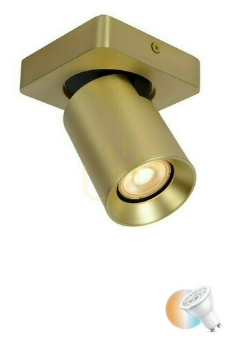 Kontrollera Plafond Lucide NIGEL guld aluminium GU10 10 cm 09929/05/02