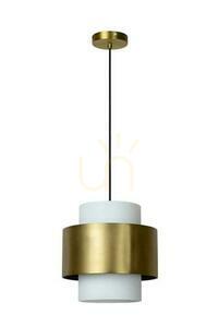 Lucide FIRMIN pendellampa i opalglas, matt guld, Ø 30 cm, E27, 45497/30/02 small 1