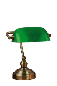 Bordslampa Markslojd Bankers 105930 grön metall 25 cm small 0
