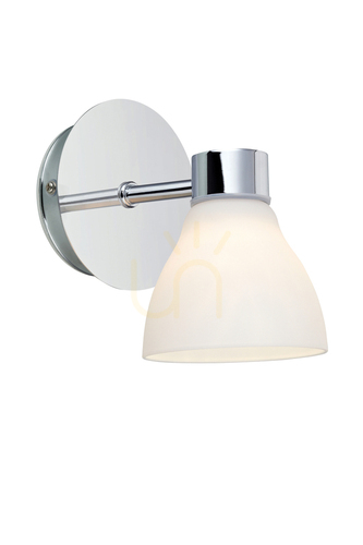 Kontrollera Vägglampa Markslojd CASSIS 106367 vit opalglas IP44 18W
