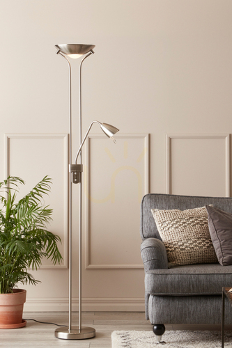 Kontrollera Golvlampa Markslojd DETROIT 2L stål dimbar 180 cm 111241