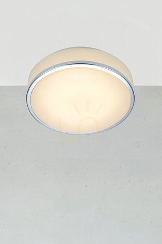 Kontrollera Plafond Markslojd Global LED 22 cm vit badrumslampa 105959