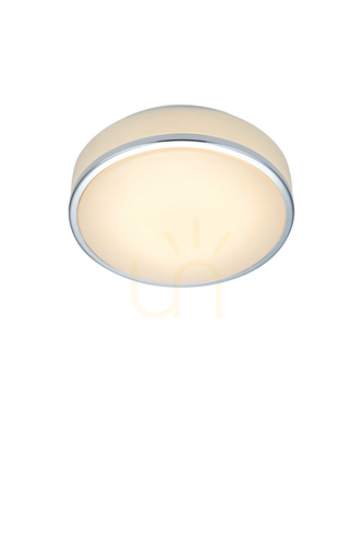 Kontrollera Plafond Markslojd Global LED 22 cm vit badrumslampa 105959