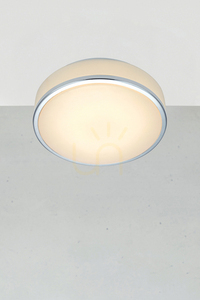 Plafond Markslojd Global LED 28 cm vit krom 105960 small 1