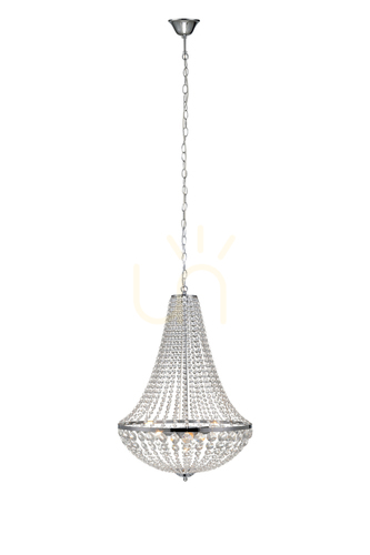 Kontrollera Pendant Light Markslojd Granso 3-Light Chrome Crystal Transparent 105317