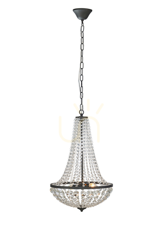Kontrollera Pendant Light Markslojd Granso 2-Light Crystal Transparent Black 107027