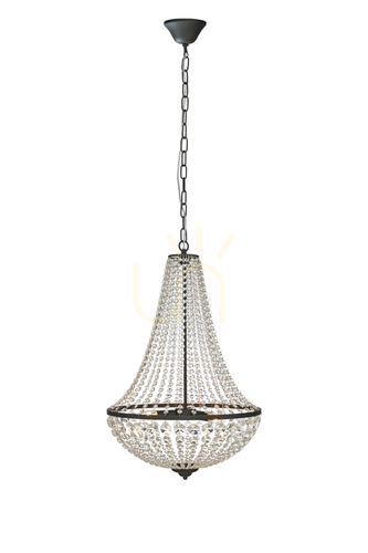 Kontrollera Pendant Light Markslojd Granso 3-Light Crystal Transparent Black 107028