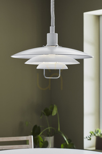 Pendantlampa Markslöjd Kirkenes 102281 vit metall 48 cm small 1