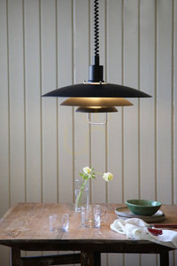 Pendellampa Markslöjd Kirkenes 104540 svart metall 48 cm small 1