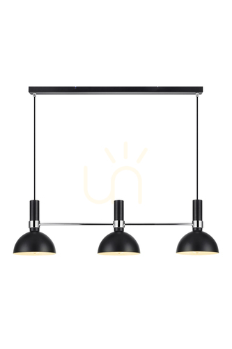 Kontrollera Pendellampa Markslojd LARRY 3L svart/krom 106855