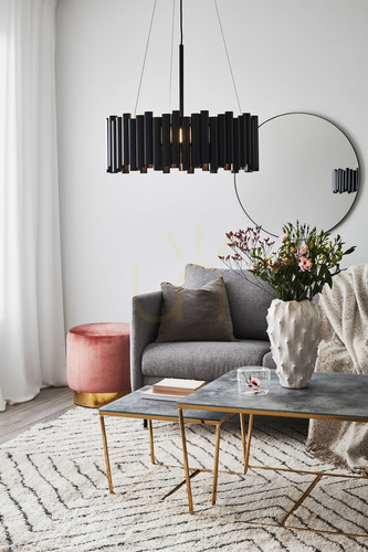Kontrollera Pendant Light Markslojd LEVEL 3L svart metall 107925