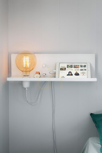 Vägglampa Markslojd MULTI USB-hylla vit metall 50 cm 106969 small 1