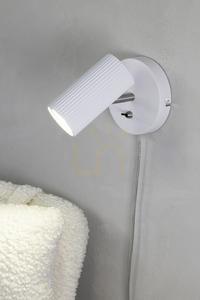 Vägglampa Markslöjd Costilla vit metall 108460 small 1