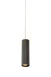 Pendantlampa Markslöjd Costilla 108472 mörkgrå metall 24 cm small 0