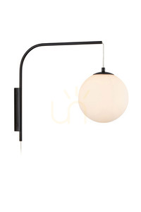 Vägglampa Markslojd Dione vit metall/glas 108420