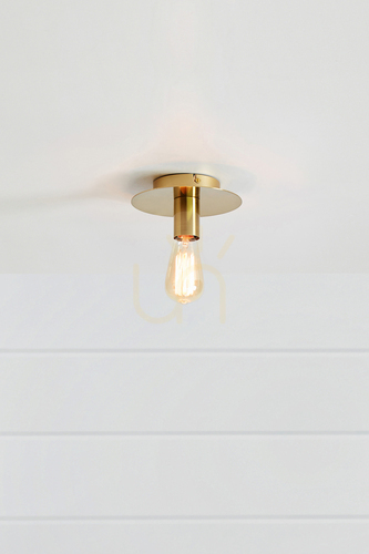 Kontrollera Plafond Markslojd Piatto mörk mässing 18 cm 108541