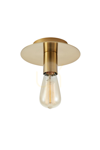 Kontrollera Plafond Markslojd Piatto mörk mässing 18 cm 108541