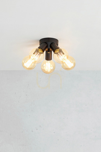Kontrollera Plafond Markslojd Mazzo 5L svart metall 21 cm 108552