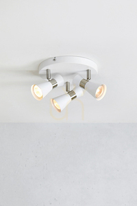 Plafond Markslojd FOLIE 108628 vit rund 3 lampor metall 20,5 cm small 1