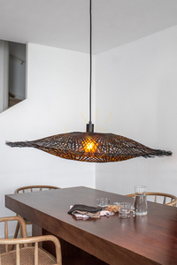 Pendant Light Markslojd Kumo 92 cm Black Metal Bamboo 108672 small 1