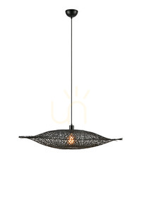 Pendant Light Markslojd Kumo 92 cm Black Metal Bamboo 108672 small 0
