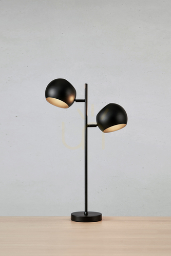 Kontrollera Bordslampa Markslojd EDGAR 2-lågig svart 108691