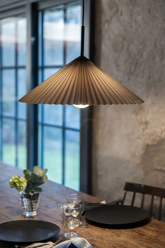 Kontrollera Pendant Light Markslojd PLISADO 50 cm Gray Metal 108709