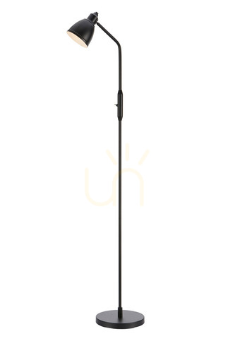 Kontrollera Golvlampa Markslöjd STORY 108713 svart metall 143 cm