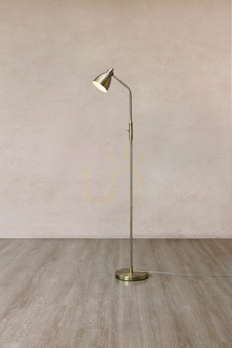 Kontrollera Golvlampa Markslojd Story antik metall 143 cm 108715