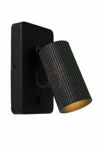 Vägglampa Lucide CLUBS svart aluminium GU10 09239/11/30 small 0
