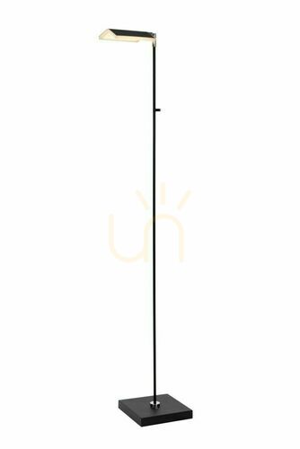 Kontrollera Lucide AARON golvlampa svart LED dimbar 134 cm metall 19730/10/30