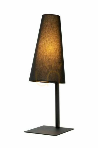 Kontrollera Bordslampa Lucide GREGORY svart lin stål E27 56 cm 30595/81/30
